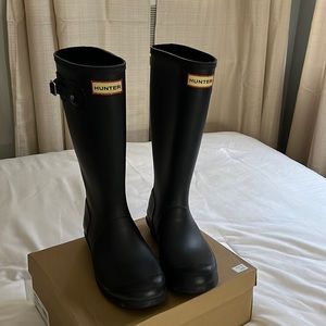 Mayte black Hunter Rain Boots tall